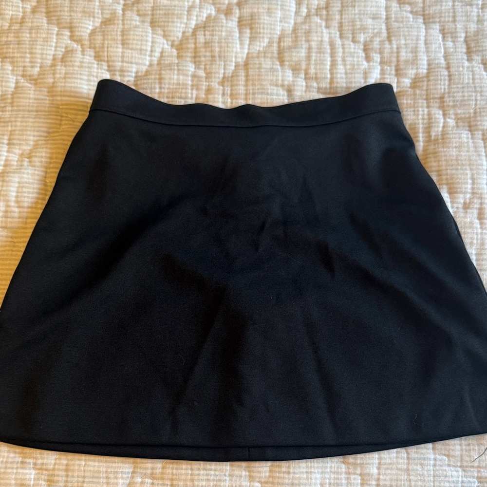 Black Varsity straight skirt